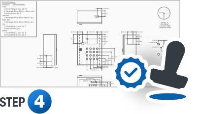 Once you approve the quote and place your sales order, we take your specifications and turn them into a full layout drawing and electrical schematic. These are then submitted for your approval.