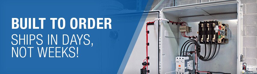 Predesigned Motor Control Panels - Built to Order